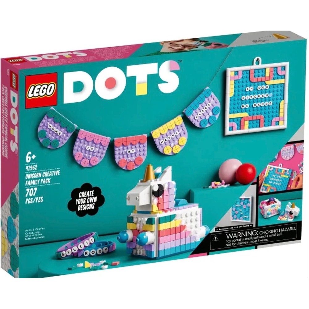 LEGO DOTS Unicorn Creative Family Pack 41962 Arts Crafts 707 Pieces NEW Retired